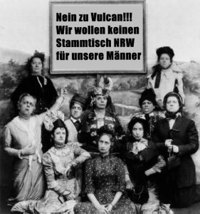Protest Mädels Stammi NRW