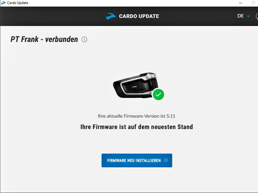 Cardo PACKTALK Update Firmware 5.11 Motorradtouren NRW on Tour