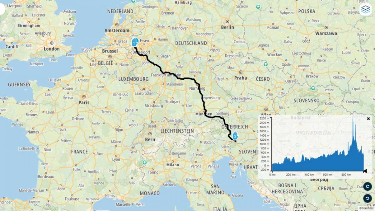 Österreich Slowenien Tour 2023 Reunion Hinfahrt