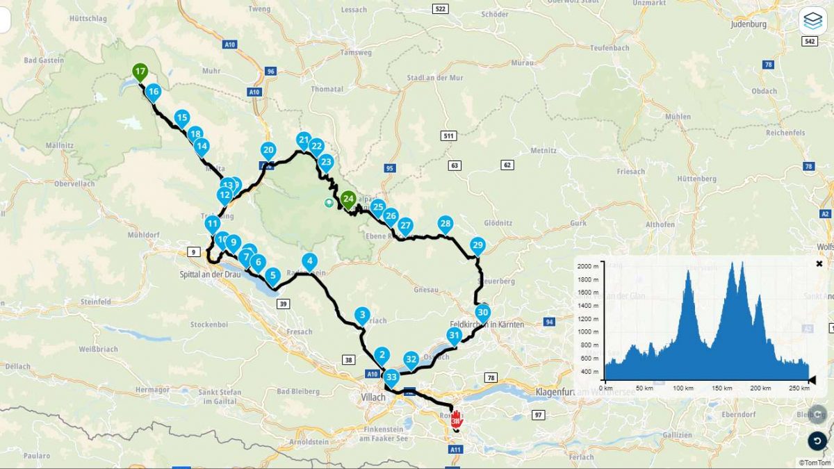 Österreich Slowenien Tour 2023 Tagestour 2 Malta und Nockalm