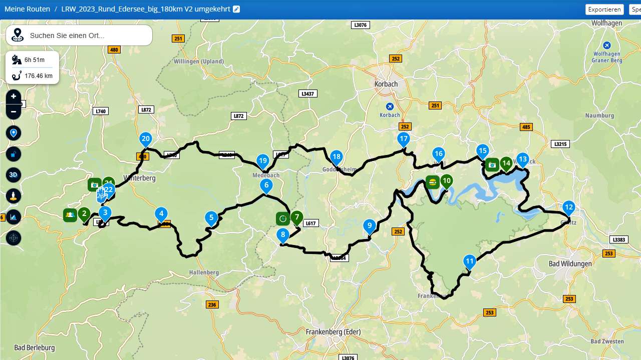 Let´s rock Winterberg 2023 Rundtour in MyRoute-App