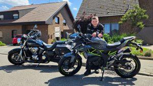 Fynn hat den Führerschein und sein neues Bike